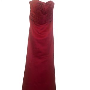 David Bridal size 4 pink bridemaid dress